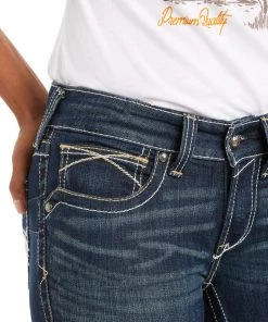 Ariat Women's R.E.A.L. Mid Rise Stretch Whipstitch Boot Cut Jean (10014022) Pants & Shorts 15 Ariat Women's R.E.A.L. Mid Rise Stretch Whipstitch Boot Cut Jean (10014022) Pants & Shorts