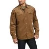 Ariat Men's Rebar Sherpa-lined Corduroy Shirt Jacket Coats, Jackets & Bibs