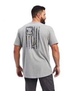 Ariat Men's Rebar Cotton Strong Dog Tags SS T-Shirt (10039148) Shirts & Tops