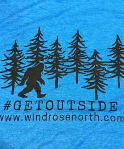 Wind Rose North Ltd. Outfitters Wind Rose North Get Outside W/ Sasquatch T-Shirt