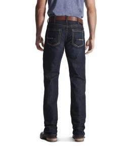 Ariat Men's Rebar Work M4 Low Rise Boot Cut Jeans (10016220) Pants & Shorts