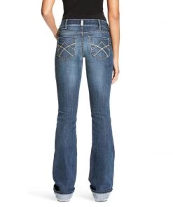 Ariat Women's R.E.A.L Mid Rise Stretch Tulip Boot Cut Jean (10023500)