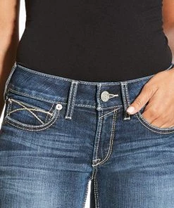 Ariat Women's R.E.A.L Mid Rise Stretch Tulip Boot Cut Jean (10023500)