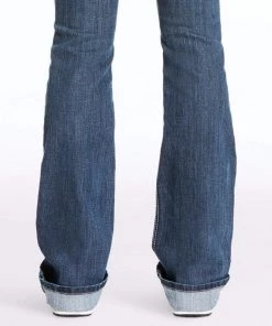 Ariat Women's R.E.A.L Mid Rise Stretch Tulip Boot Cut Jean (10023500)