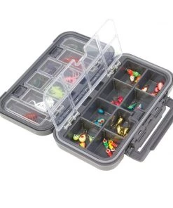 Tackle Storage & Bait Buckets Clam Dual Tray Jig Box