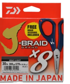 Daiwa J-Braid Grand X8 W/ FREE Braid Scissors Braided Line