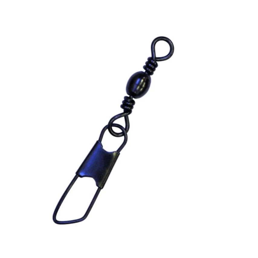 Swivels/Split Rings Eagle Claw Barrel Swivel W/ Safety Snap 4 Swivels/Split Rings Eagle Claw Barrel Swivel W/ Safety Snap