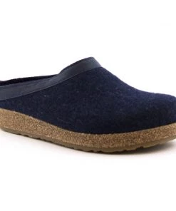 Haflinger Unisex Grizzly Clogs (Captains Blue)