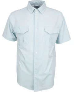 Aftco Men's Apex Stretch Short Sleeve Button Down Shirt