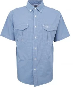 Aftco Men's Apex Stretch Short Sleeve Button Down Shirt
