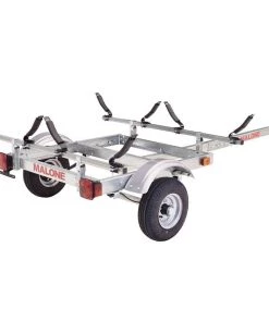 Kayak Accessories Malone EcoLight 2 Kayak Trailer Package (2 V-Racks)