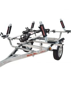 Malone MicroSport™ 2 Kayak/2 Bike Trailer Package (2 Sets J-Racks, 2 Bike Racks, Spare Tire)