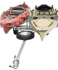 Kayak Accessories Malone MicroSport™ LowBed™ 2 Kayak Trailer Package (2 Sets Bunks & Spare Tire)