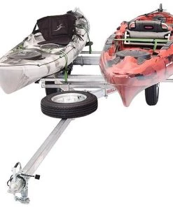 Malone MicroSport™ LowBed™ 2 Kayak Trailer Package (2 Sets MegaWings™ & Spare Tire) Kayak Accessories