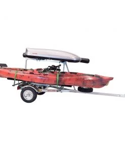 Malone MicroSport™ LowBed™ Trailer W/Tier, Spare, 2 Sets Bunks, Cargo Box, Rod Tube Kayak Accessories