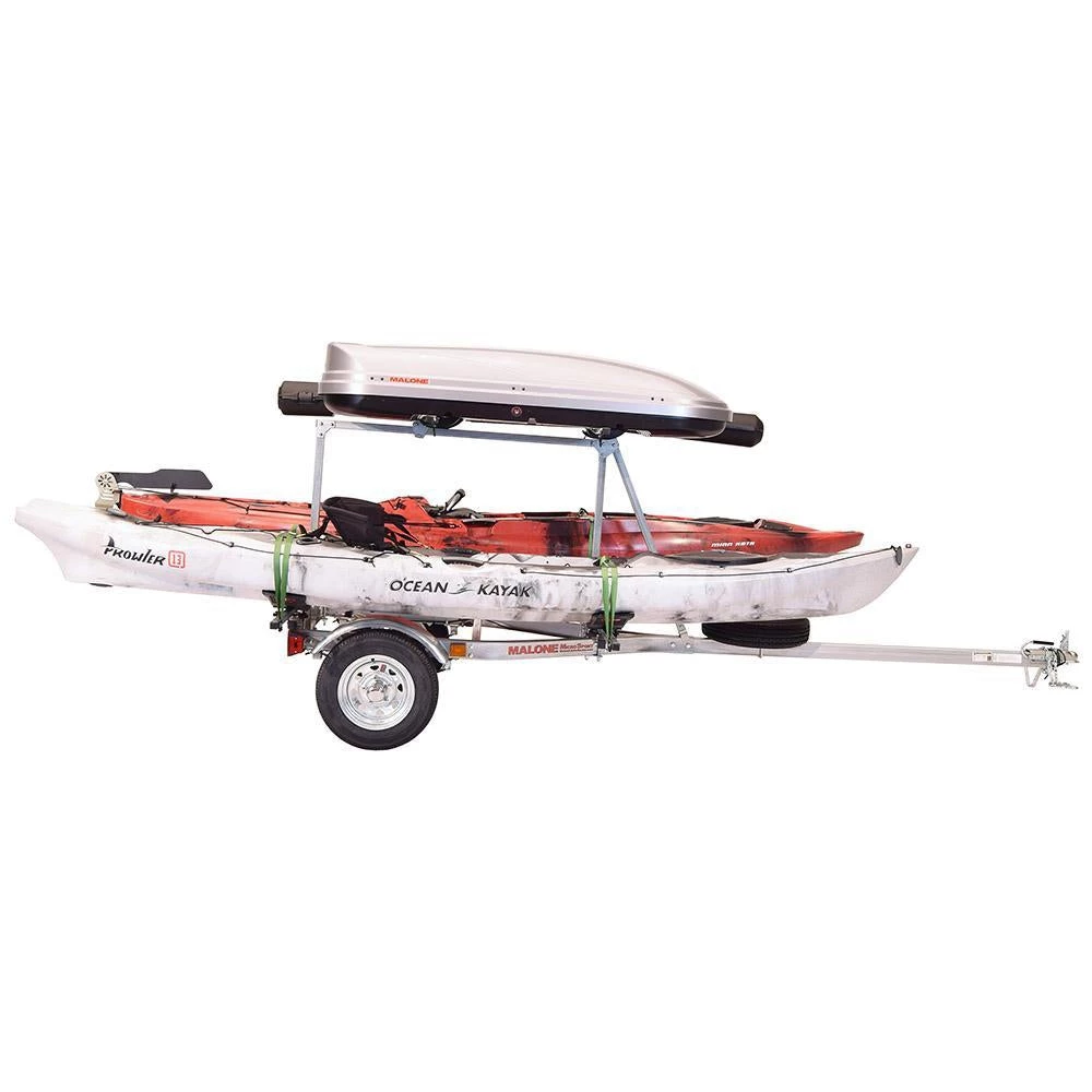 Malone MicroSport™ LowBed™ Trailer W/Tier, Spare, 2 Sets MegaWings™, Cargo Box, Rod Tube 6 Malone MicroSport™ LowBed™ Trailer W/Tier, Spare, 2 Sets MegaWings™, Cargo Box, Rod Tube