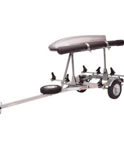 Malone MicroSport™ LowBed™ Trailer W/Tier, Spare, 2 Sets SaddleUp™, Cargo Box, Rod Tube Kayak Accessories