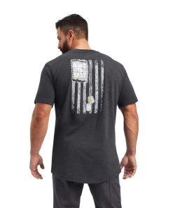 Ariat Men's Rebar Cotton Strong Dog Tags SS T-Shirt (10039147)