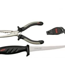 Rapala Combo Pack 6.5" Pliers / Falcon Fillet Knife / Clipper/ Sheath Tools & Filet Knives