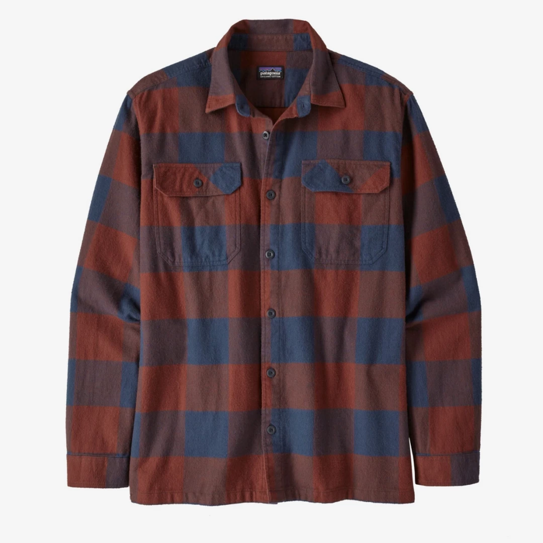 Patagonia Men's Long/ Sleeve Organic Cotton Midweight Fjord Flannel Shirts & Tops 3 Patagonia Men's Long/ Sleeve Organic Cotton Midweight Fjord Flannel Shirts & Tops