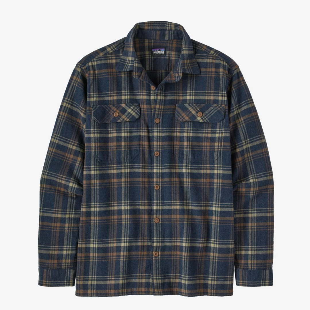 Patagonia Men's Long/ Sleeve Organic Cotton Midweight Fjord Flannel Shirts & Tops 4 Patagonia Men's Long/ Sleeve Organic Cotton Midweight Fjord Flannel Shirts & Tops