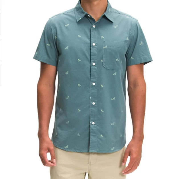 North Face Men's Baytrail Jaquard SS Button Up Shirt 3 North Face Men's Baytrail Jaquard SS Button Up Shirt