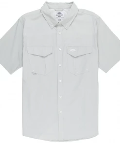 Aftco Men's Apex Stretch Short Sleeve Button Down Shirt