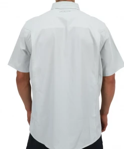 Aftco Men's Apex Stretch Short Sleeve Button Down Shirt
