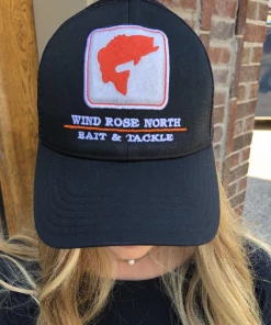 Simm's Simms Wind Rose North Bait & Tackle Bass Trucker Hat Ball Caps & Sun Hats