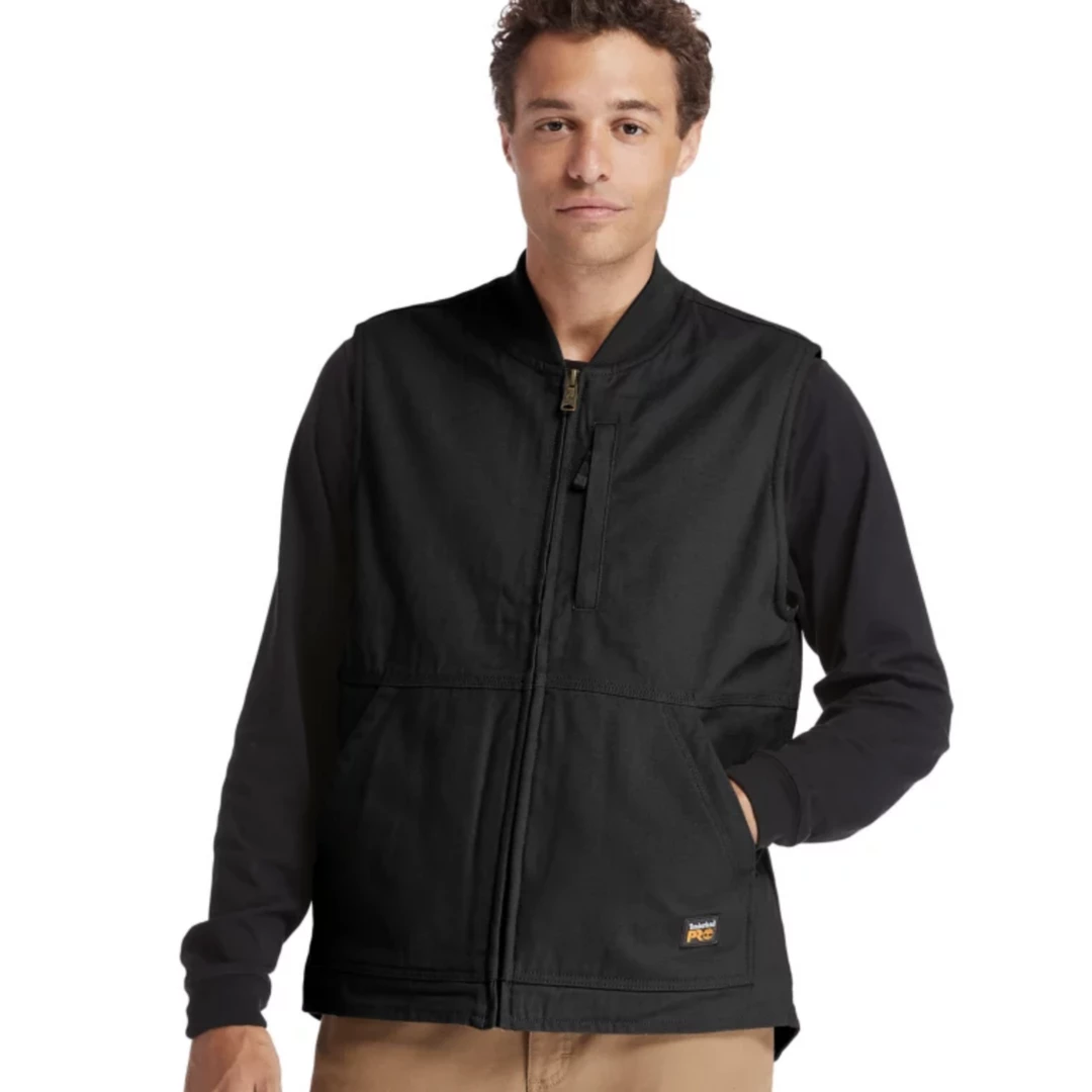 Timberland Pro Men's Gritman Lined Canvas Vest 3 Timberland Pro Men's Gritman Lined Canvas Vest