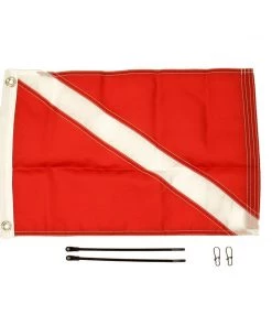 Kayak Accessories YakAttack Diver Down Flag Kit 12" X 18"